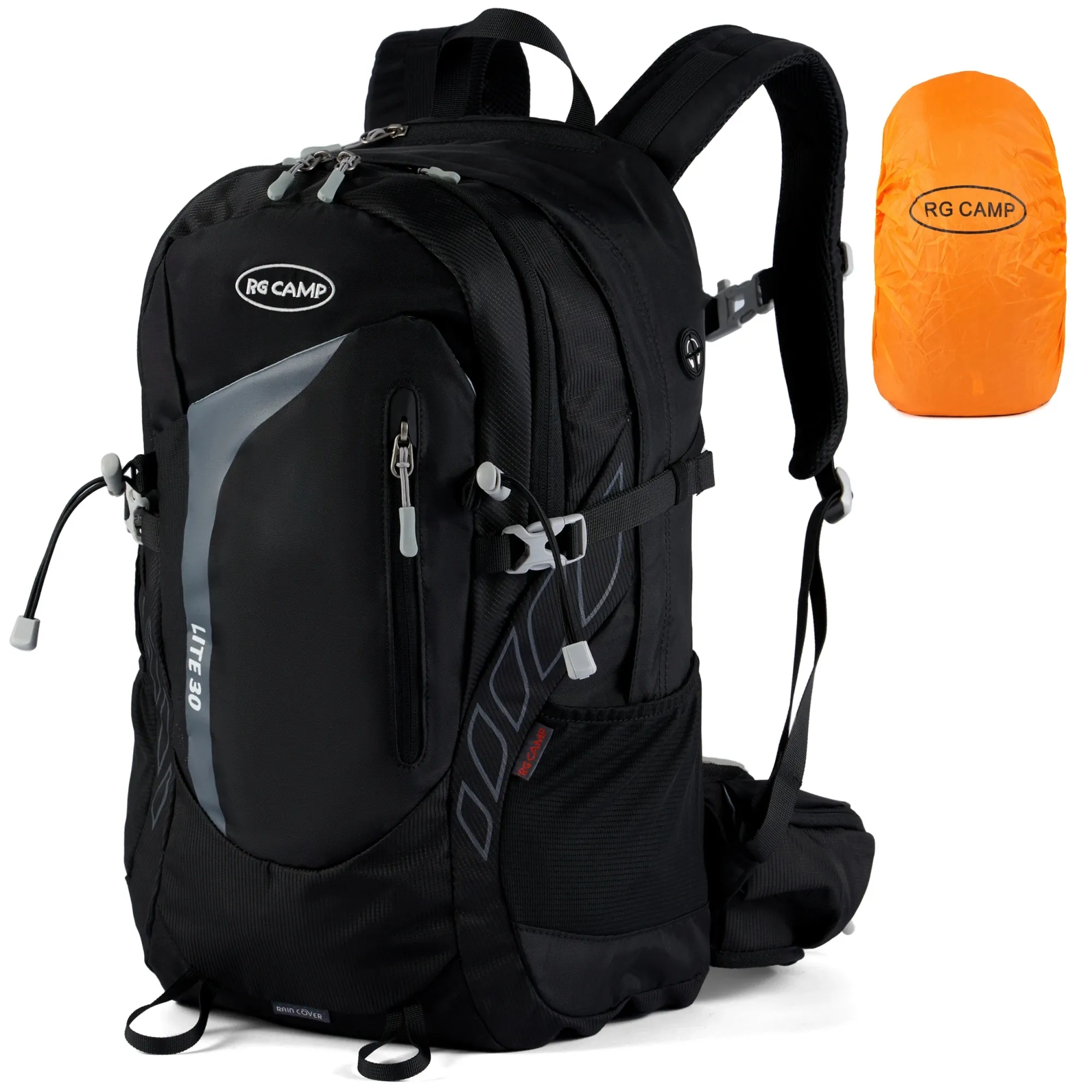 Plecak turystyczny 30L trekkingowy RG Camp Lite 30 górski - czarny