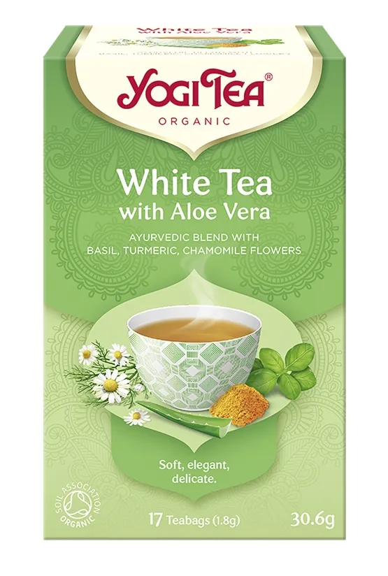 Herbata Yogi Tea White Tea with Aloe Vera 37,4g