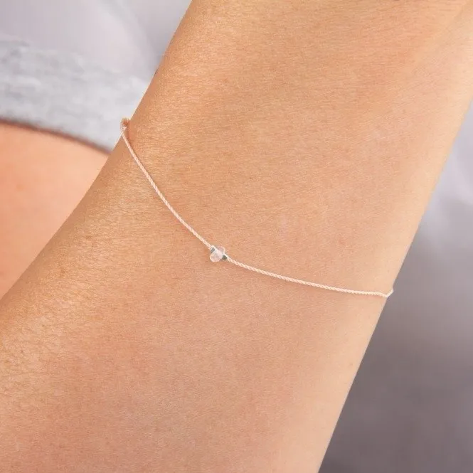 Bransoletka z kwarcem różowym - czakra serca