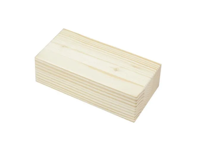 Klocek do jogi sosnowy lakierowany (1 sztuka)