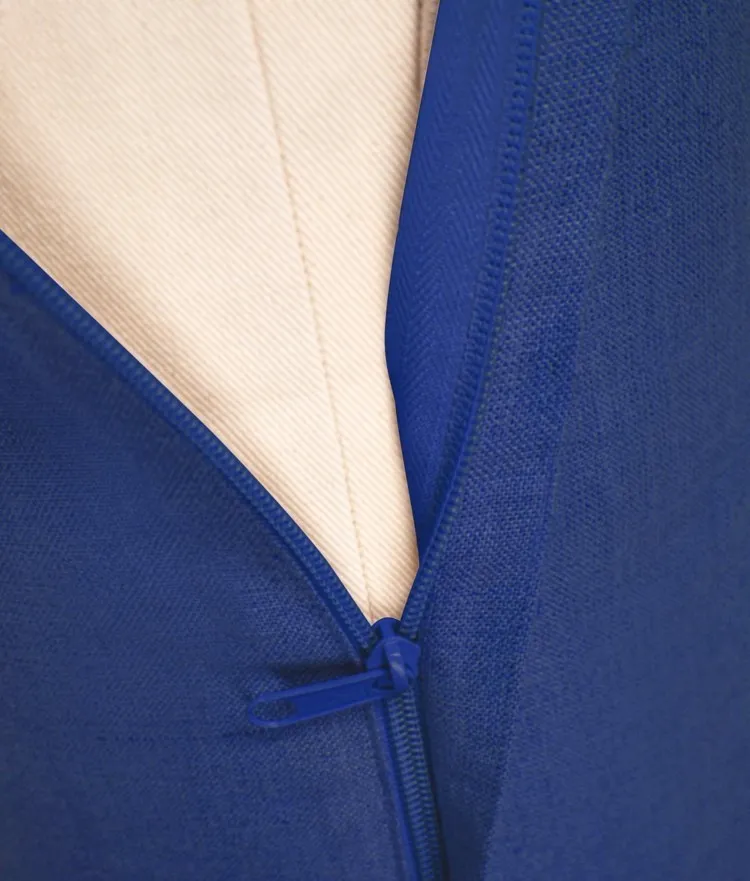 Zafu z podwójnym pokrowcem - kolor szafirowy