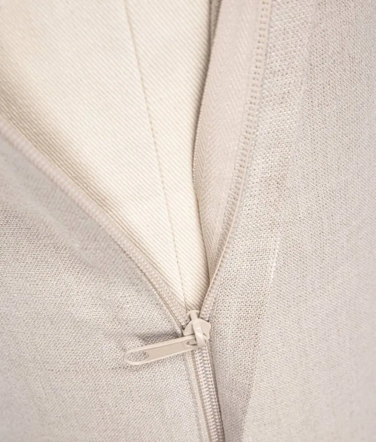 Wałek do jogi z lnianym pokrowcem