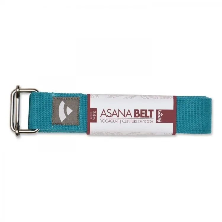 Pasek do jogi Asana turkusowy 2,5 m x 38 mm