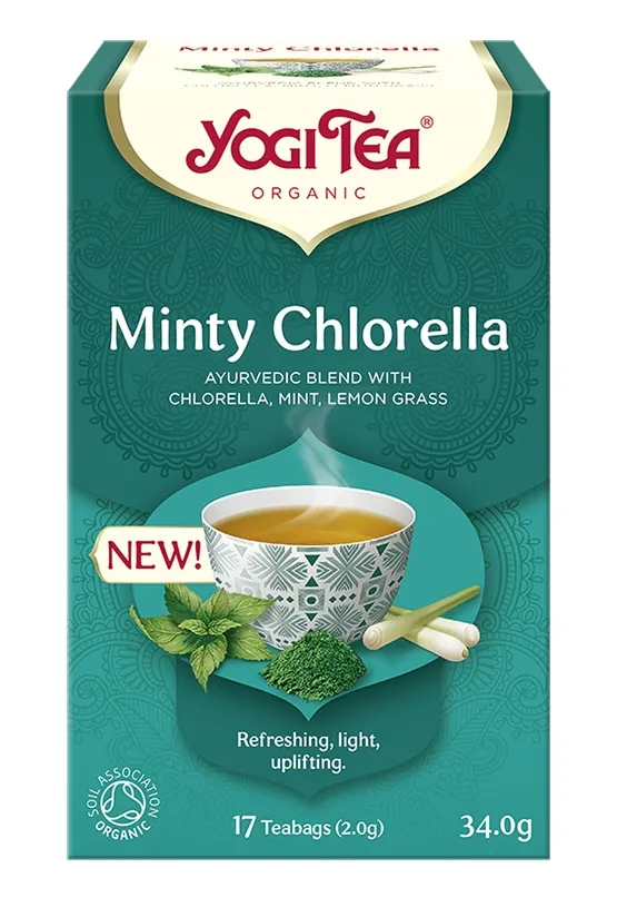 Herbata Yogi Minty Chlorella 34 g