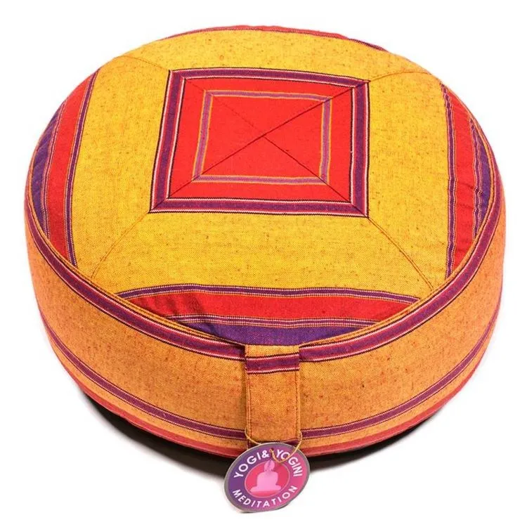 Poduszka do medytacji multi -  Czerwono-pomarańczowa
