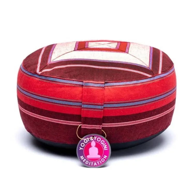 Poduszka do medytacji multi -  Różowo-czerwona
