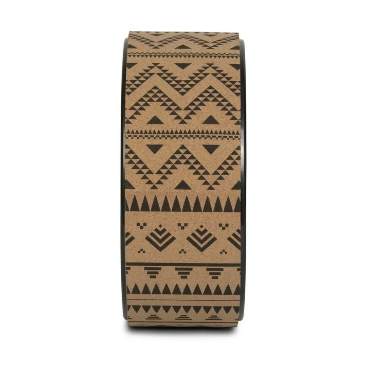 Koło do jogi korkowe Samsara wzór Ethno