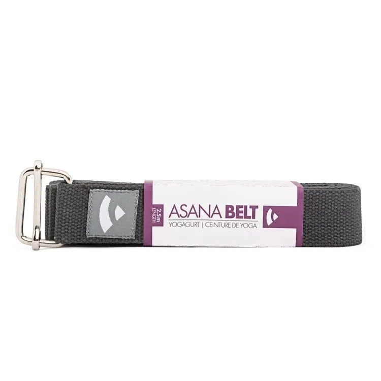 Pasek do jogi Asana antracytowy 2,5 m x 38 mm