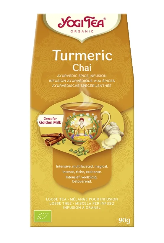 Yogi Tea Turmeric Chai - Sypana 90 g, Smak, Turmeric
