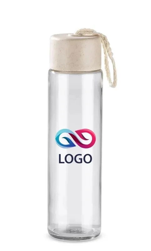 Butelka szklana SKINNY 350 ml - Naturalny