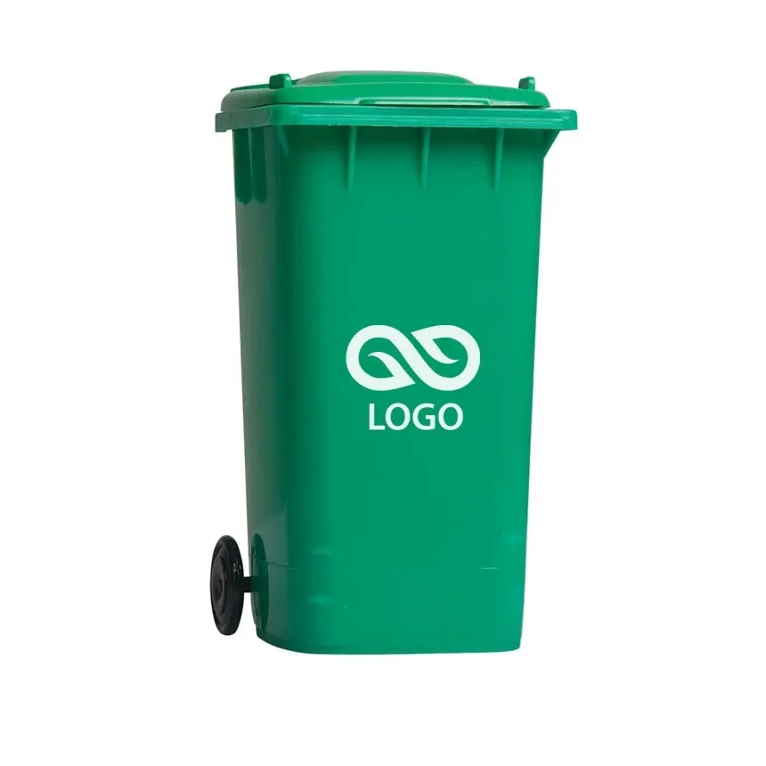 Pojemnik na przybory do pisania "kontener na śmieci" - Zielony