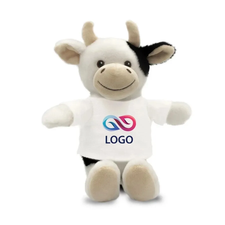 Pluszowa krówka RPET Mootsy - Biały