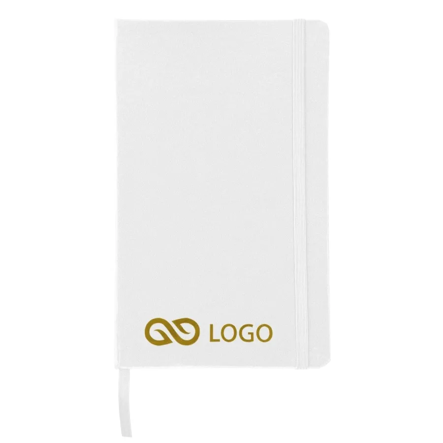 Notatnik w kratkę Asturias - Biały