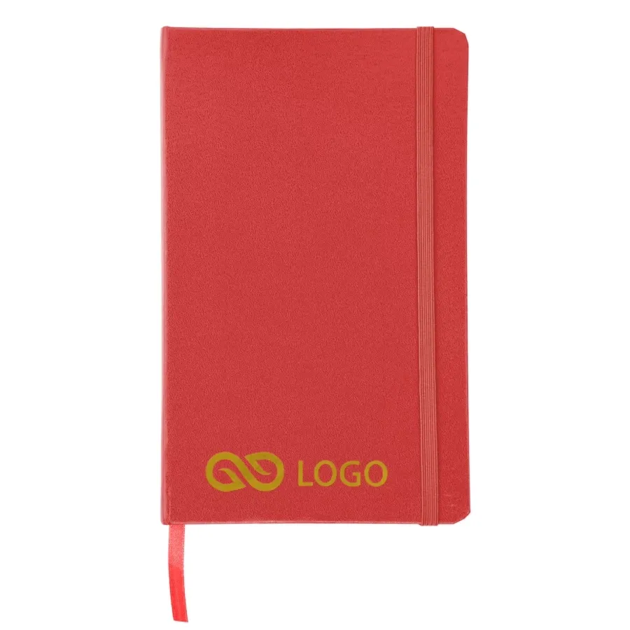 Notatnik w kratkę Asturias - Czerwony