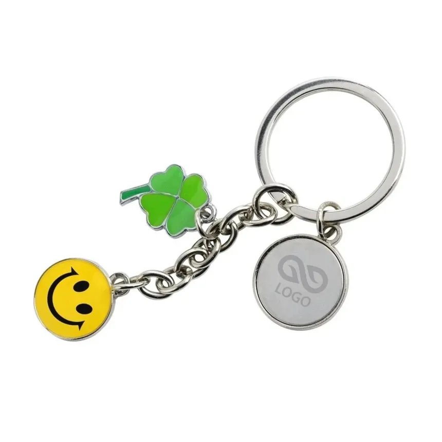 Brelok metalowy Luck - Srebrny