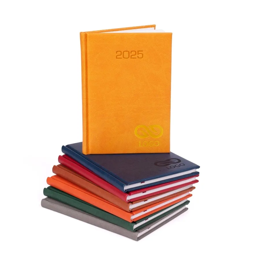 Kalendarz książkowy A5 - Rozkład Tygodniowy - Czerwony