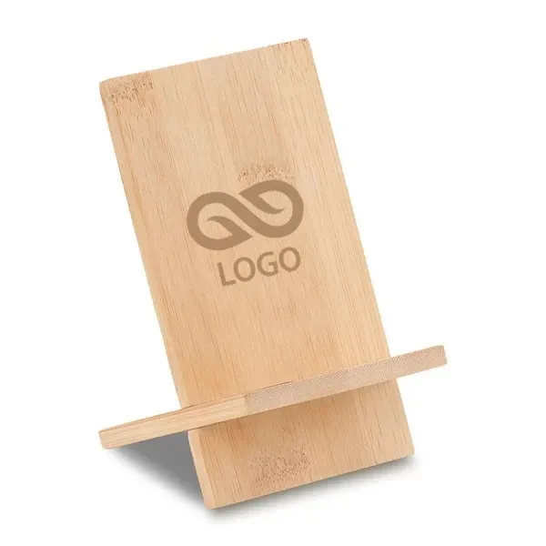 Timaru Bambusowy stojak / podstawka na telefon - Beżowy