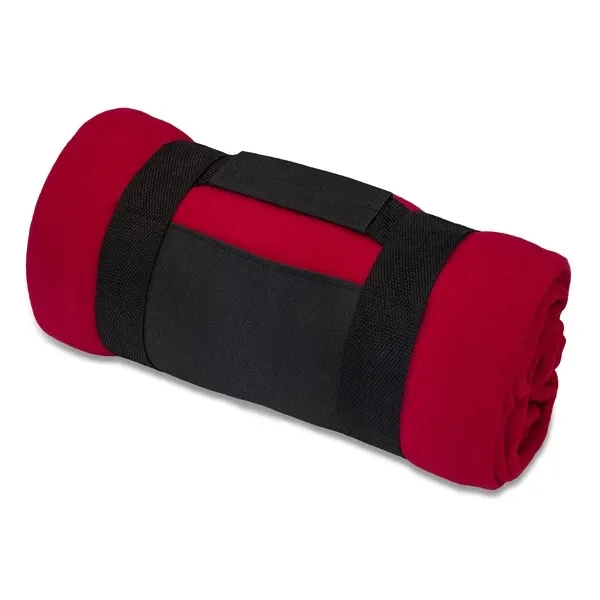 Koc polarowy Git - Czerwony