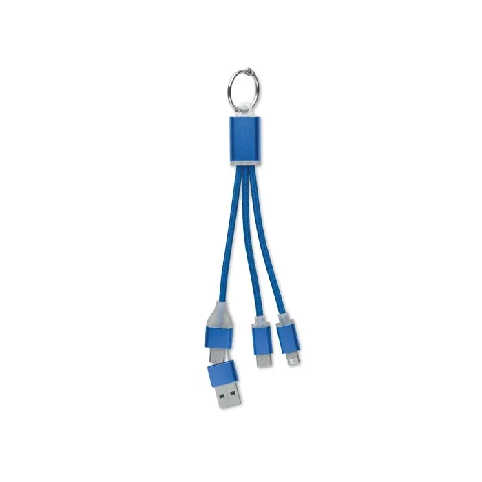 Kabel ładujący 4 w 1 typu C - BLUE - Niebieski