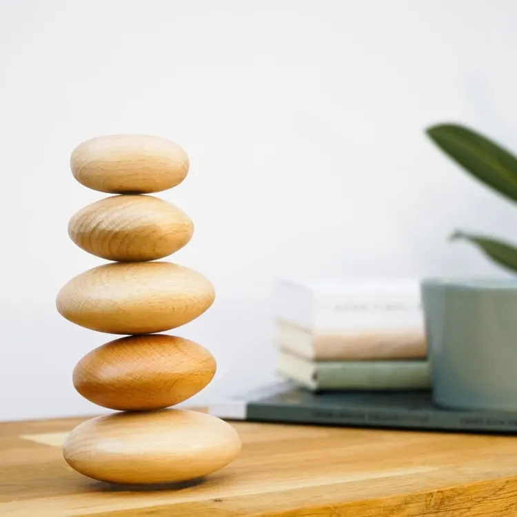 Drewniane Kamienie Balansujące