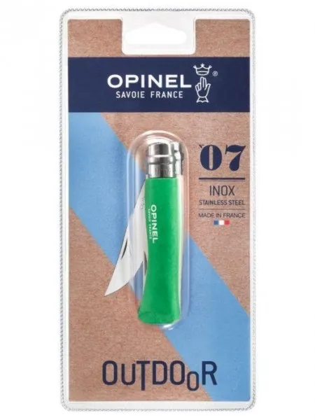 Opinel Nóż Colorama 07 Green blister - 002267