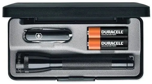 Latarka Mini-Maglite AA + Scyzoryk Victorinox Classic SD M2A49LU