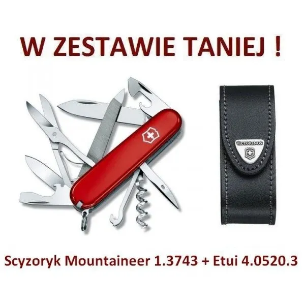 Scyzoryk Victorinox Mountaineer w zestawie z etui