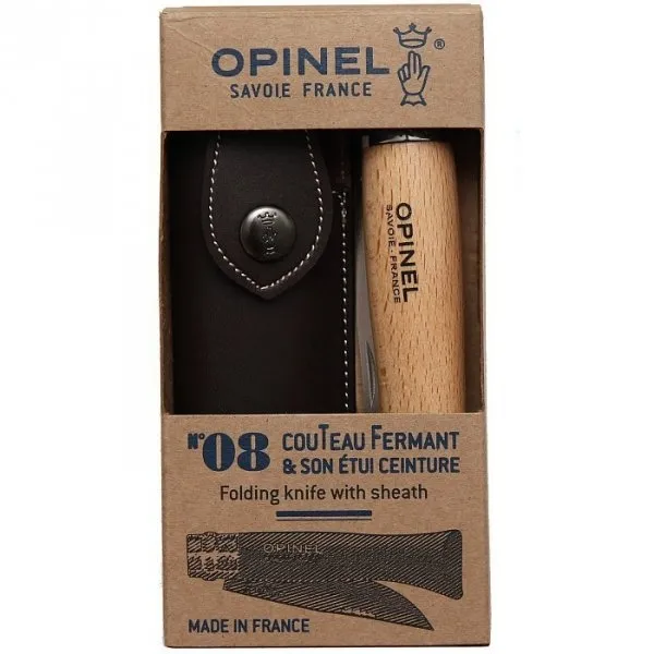 Nóż Składany Opinel No 08 Inox z etui