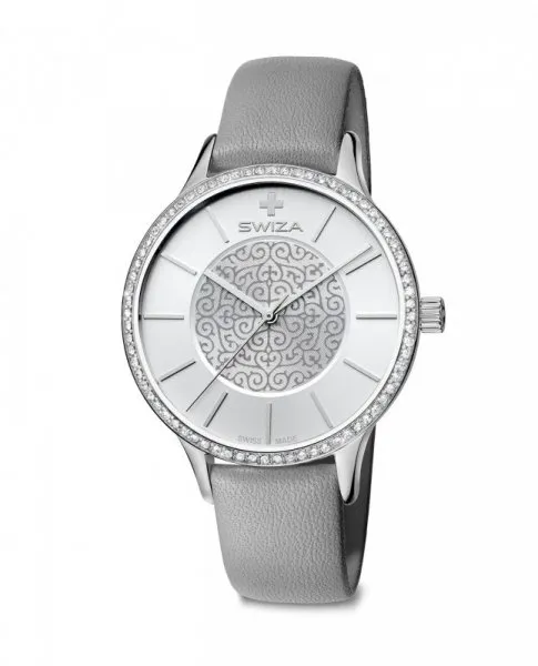 Zegarek damski Swiza Stella, Sst, silver, grey WAT.0631.1005
