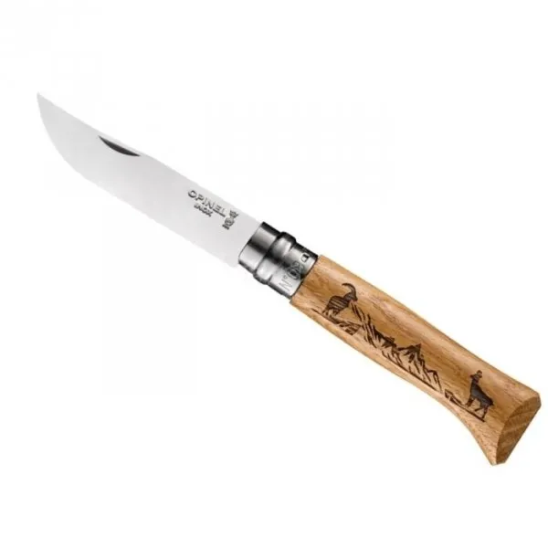 Nóż Składany Opinel No 08 Inox Animalia Chamois 002336