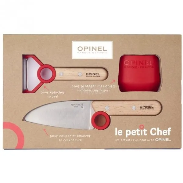 Zestaw Opinel Le Petit Chef nóż + obieraczka 001746