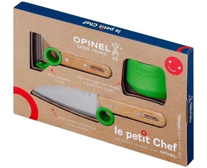 Zestaw Opinel Le Petit Chef nóż + obieraczka 002577