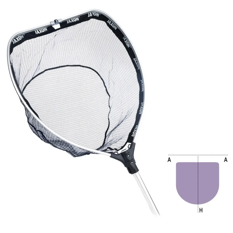 Podbierak Jaxon Spinning SKŁADANY GUMOWANA SIATKA 240CM PL-AB240X