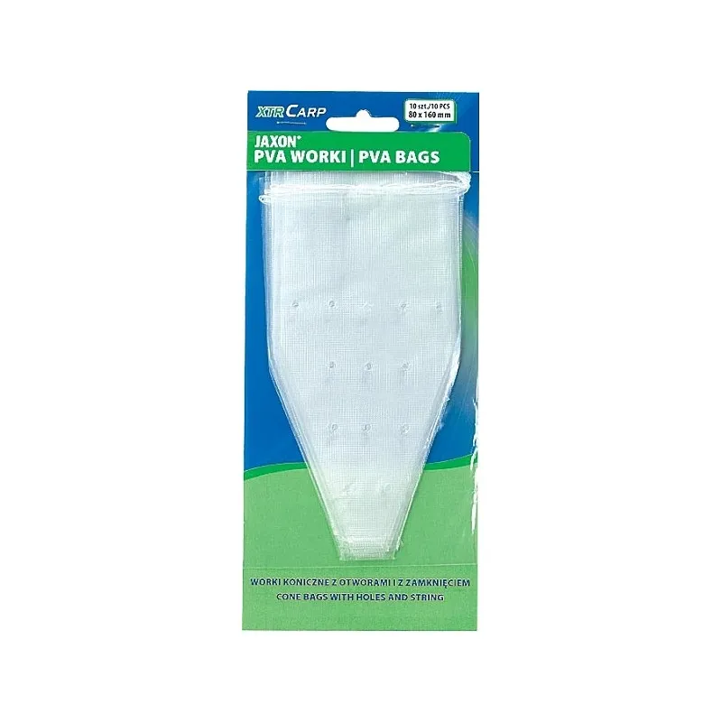Worek Pva Jaxon KONICZNY ZE SZNURKIEM I OTWORAMI 100/180MM LC-PVA044