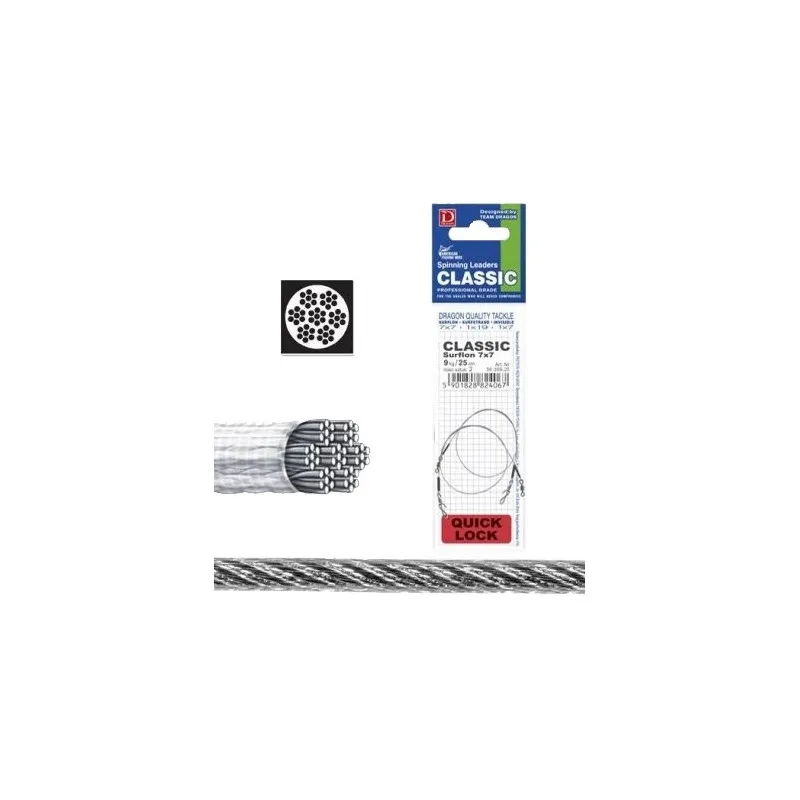 Przypon Dragon Quick LOCK 7X7 SURFLON CLASSIC 40CM 12KG 56-312-40