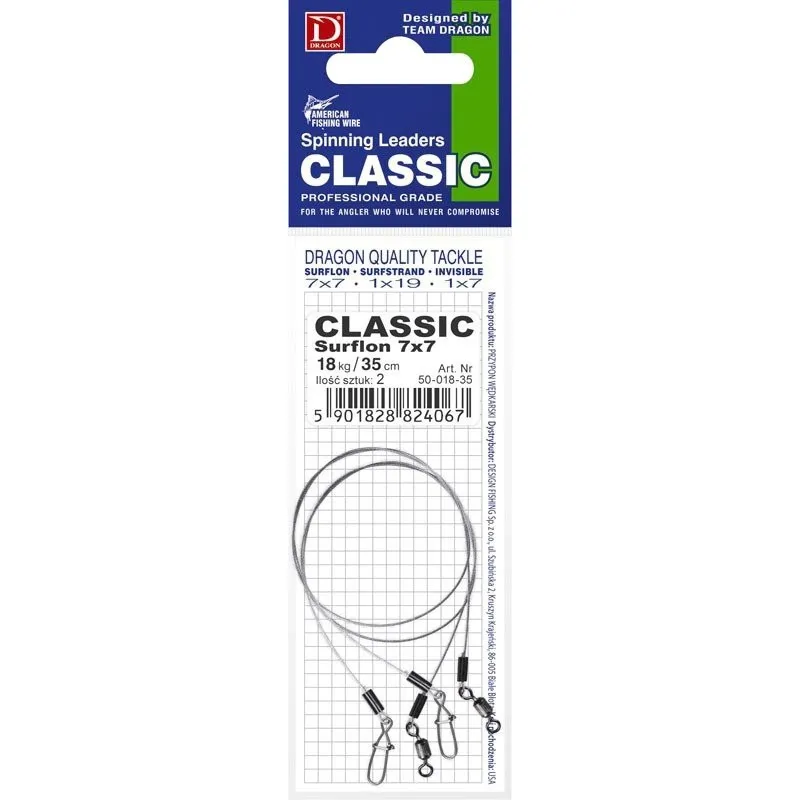 Przypon Dragon 7X7 SURFLON CLASSIC 20CM 12KG 50-012-20