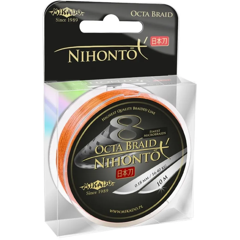 Plecionka Mikado Nihonto OCTA BRAID ORANGE 300M 0.45MM