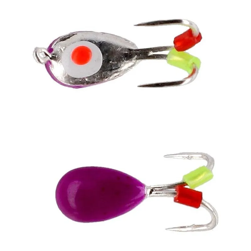 Mormyszka Mikado Ice BUG FIOLETOWY-SREBRNY 4MM