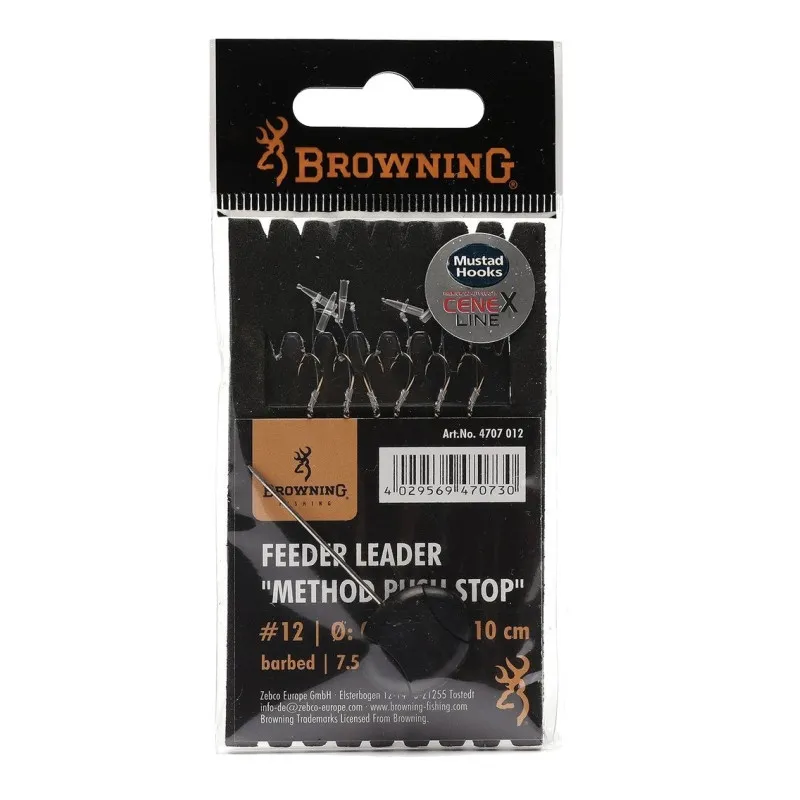 Przypon Browning Feeder METHOD PUSH STOP NR.10 10CM 0.22MM 4.5KG 4707010