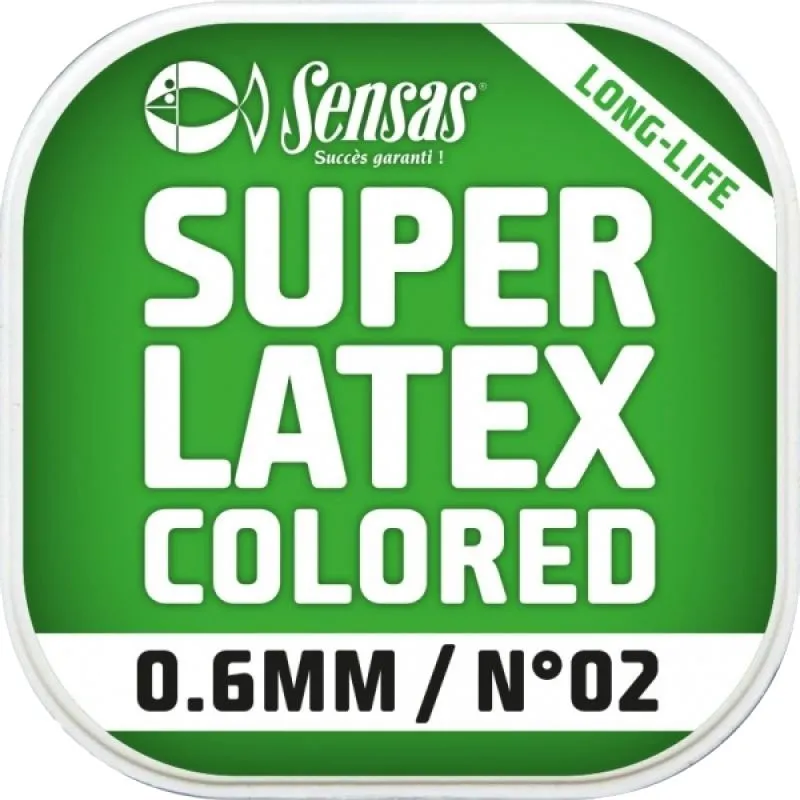 GUMA SENSAS SUPER LATEX COLORED 1MM 6M ŻÓŁTA 18512