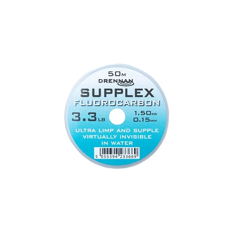 Żyłka Drennan Supplex FLUOROCARBON 0.15MM 50M 1.49KG 3.3LB LCSPXF033