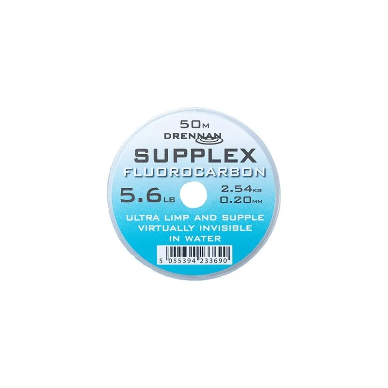 Żyłka Drennan Supplex FLUOROCARBON 0.20MM 50M 2.54KG 5.6LB LCSPXF056