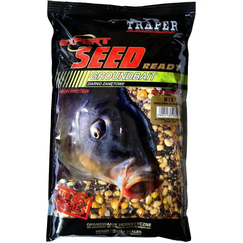 Ziarno Zanętowe Traper 1KG MIX(KUKURYDZA, PSZENICA, KONOPIA) 03001