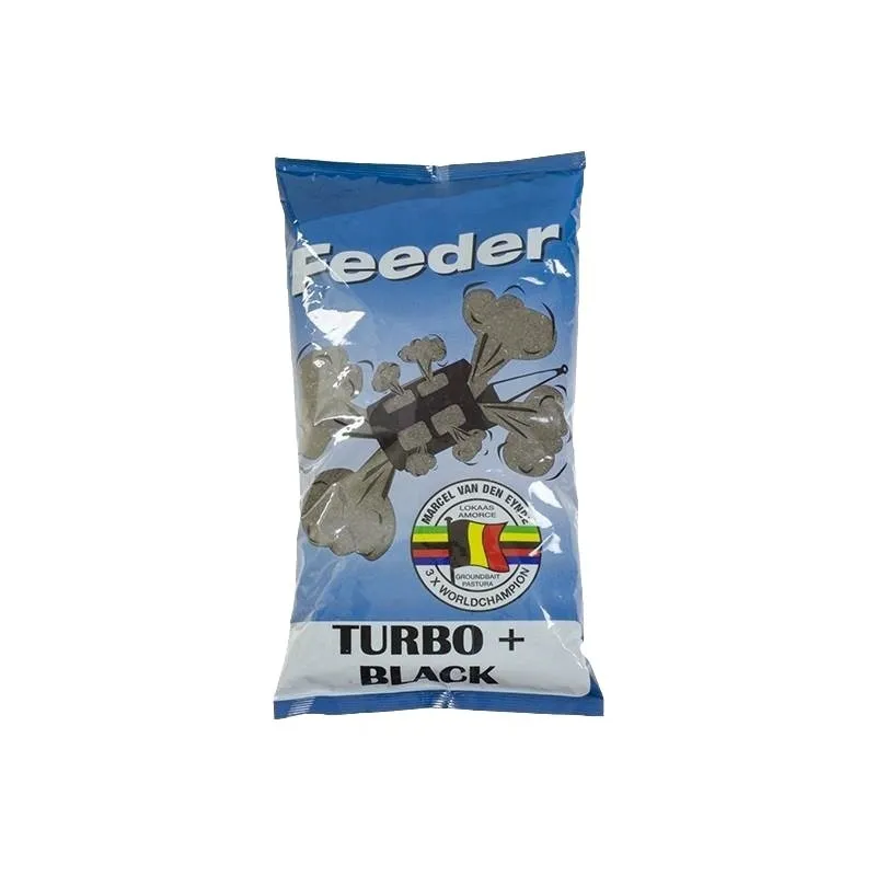 ZANĘTA MVDE FEEDER TURBO+ BLACK 1KG EZ-FTB
