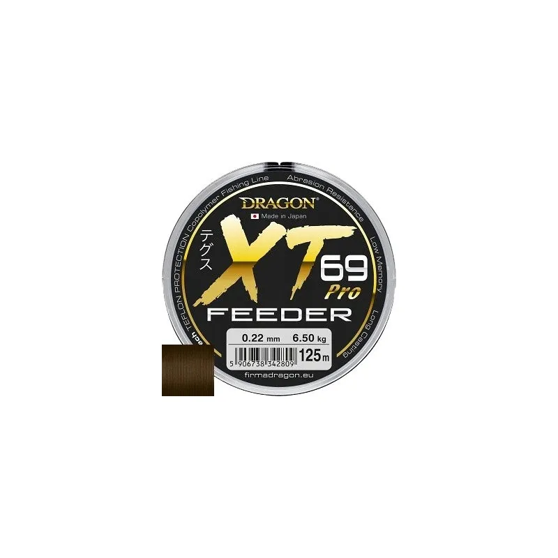 Żyłka Dragon Xt69 PRO FEEDER/Made In Japan 125m 0,25mm/7,65kg ciemnobrązowa