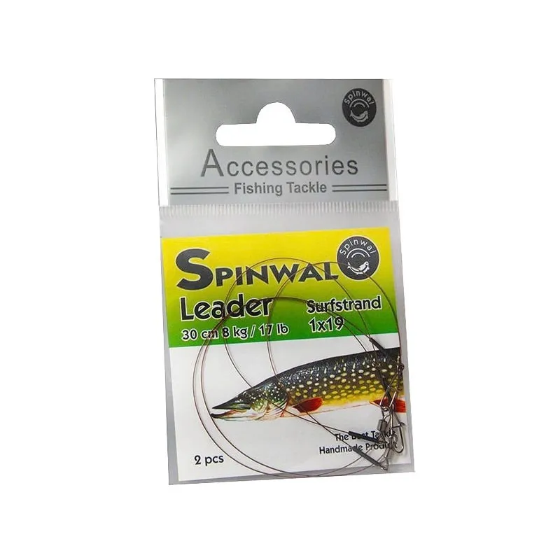 PRZYPON SPINWAL SURFSTRAND 1X19 30CM 8KG