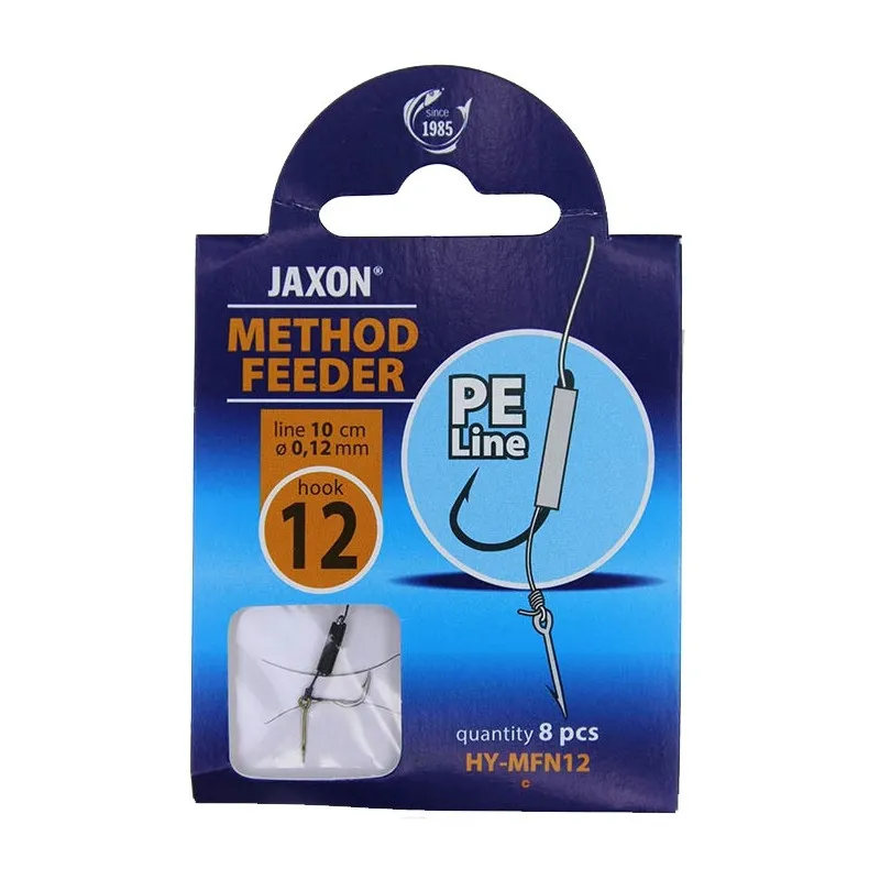 Haczyk Wiązany Jaxon METHOD FEEDER NA PLECIONCE HY-MFN12