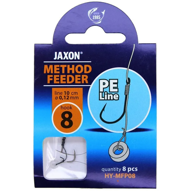 Haczyk Wiązany Jaxon METHOD FEEDER NA PLECIONCE HY-MFP08