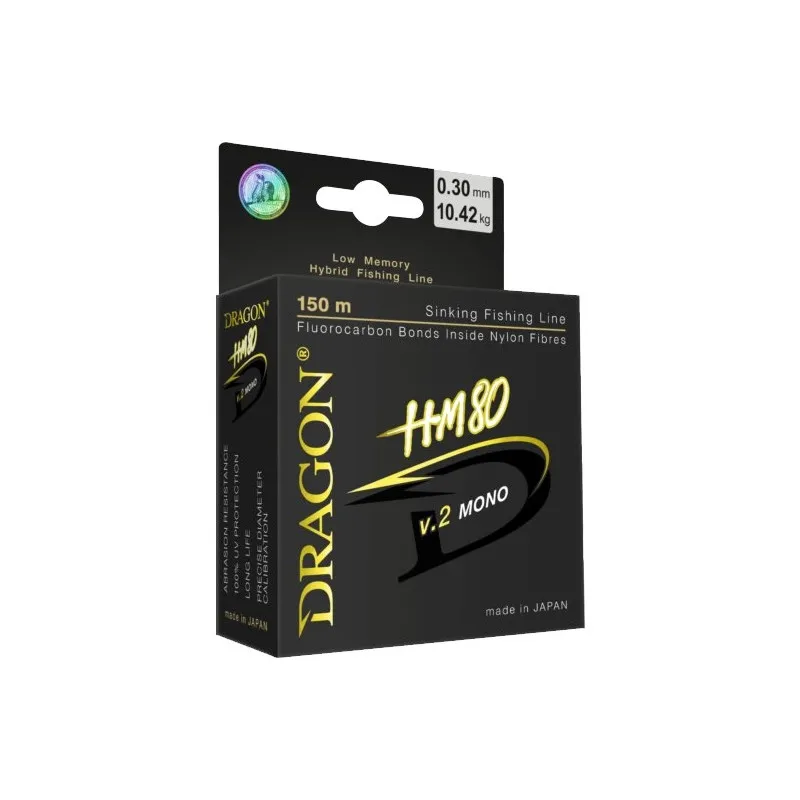 ŻYŁKA DRAGON HM80 V.2 MONO 0.201MM 5.24KG 150M JASNOZIELONA PDF-30-00-120