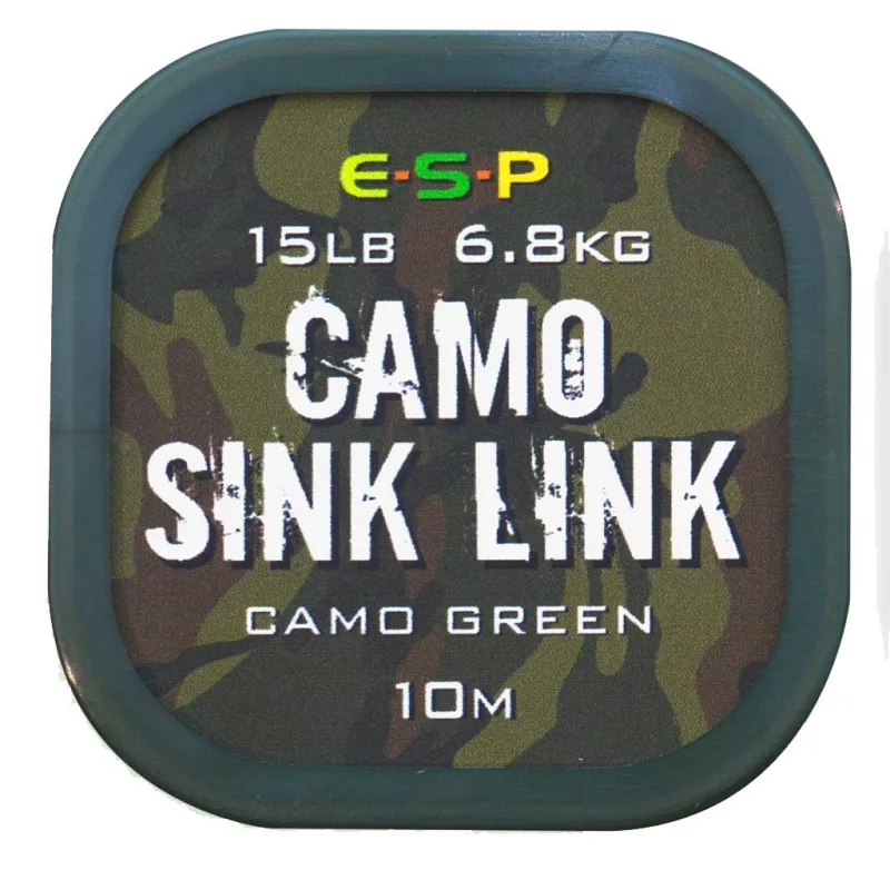 PLECIONKA PRZYPONOWA ESP CAMO SINK LINK 10M 11.4KG ZIELONA ELCSLG025